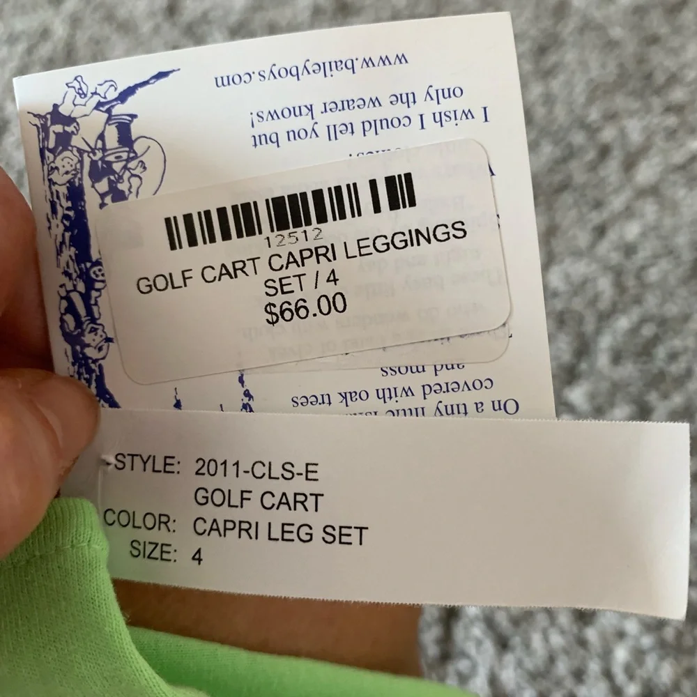 The Bailey Boys Golf Cart Capri Leggings Set - Picture 8 of 8
